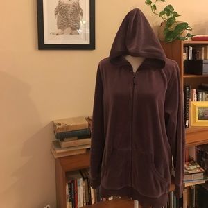 Dark Purple Velour Tracksuit